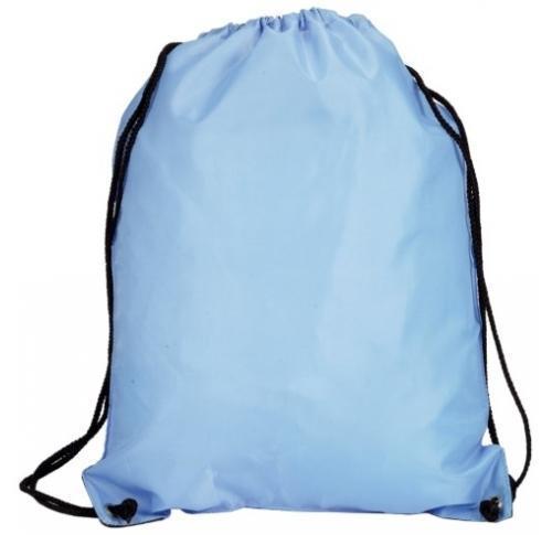 Custom Printed Drawstring Bags - Light Blue Eynsford' 