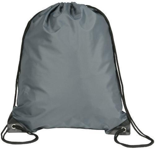 Promotional Printed Drawstring Sports Bags - Graphite Grey Eynsford' 