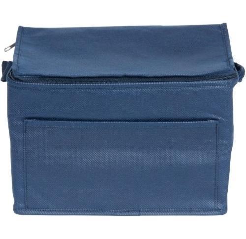 Custom Logo 6 Can Insulated Cooler Bags - Navy Blue Rainham 