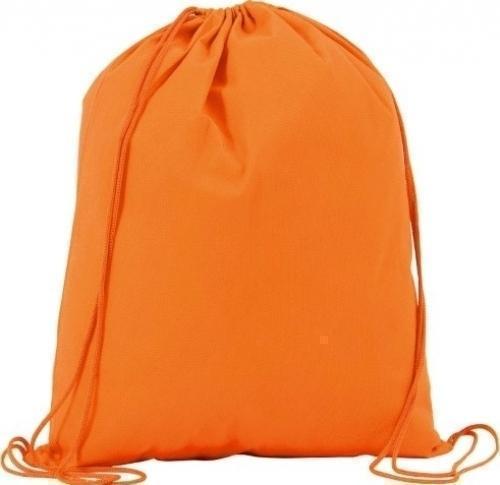 Printed Logo Drawstring Bags - Orange Rainham