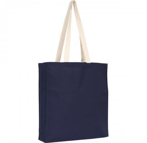 Custom Printed Navy Blue Canvas Tote Bags -  Aylesham' 8oz  Shopper 