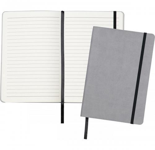 Promotional Printed  A5 Flexi Cover Notebook - Grey