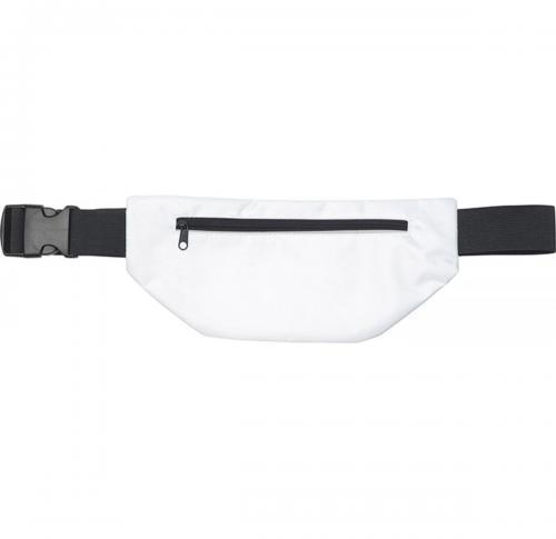 Printed Waist Belt Bum Bags - White