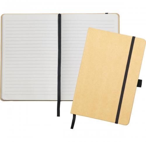 Broadstairs A5 Kraft Paper Notebook - Natural Black Trim