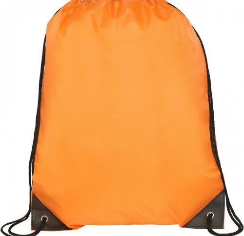 Premium Printed Promo Drawstring Bags - Orange  Cudham