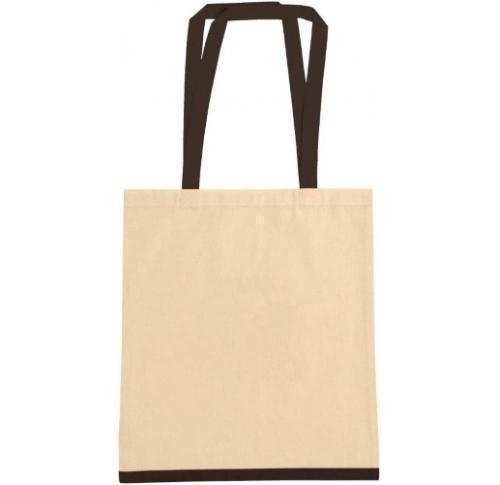 Eastwell' 45oz Cotton Tote Bag - Natural Black Trim