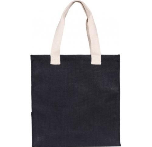 Eco Friendly Branded Jute Tote Bags - Black