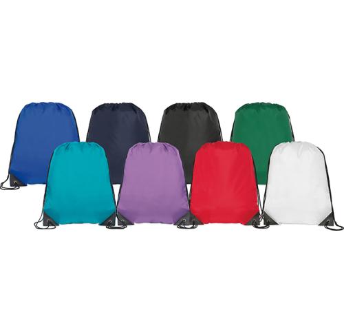 Printed Eco Recycled Drawstring Bag Reach Compliant School Gym Bag