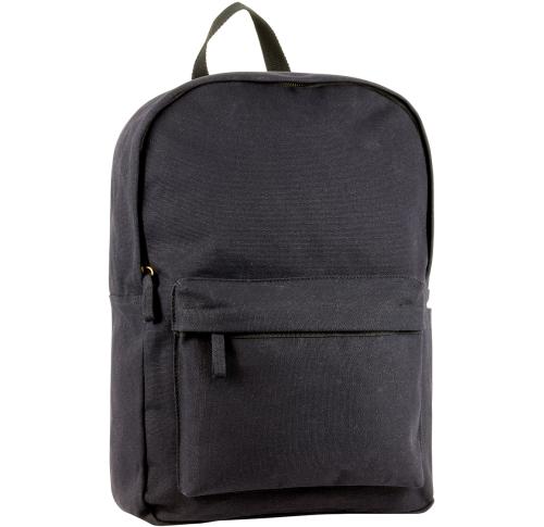 Printed Logo Eco Canvas Business Backpack Rucksacks Black Harbledown 