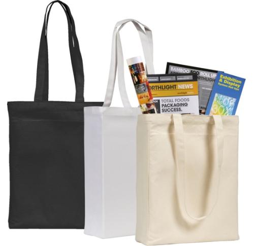 Gusseted Cotton Canvas Tote Bag Groombridge Eco 10oz 
