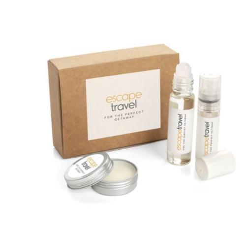 Branded Relaxing Essentials Kits In A Gift Box - Pulse Point, Sleep Spray, Lip Balm