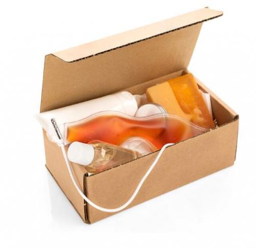 Wellbeing Set In Brown Postal Mailing Box