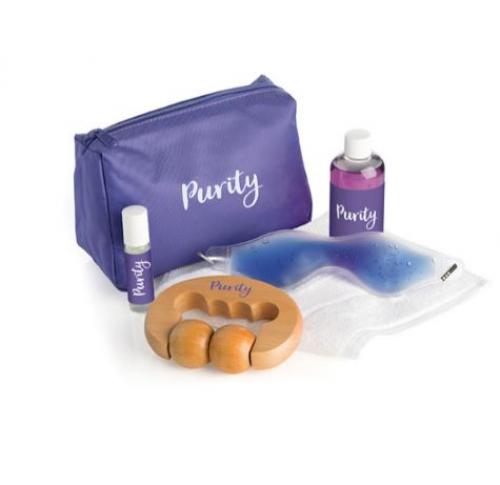 Customised Relaxation Gift Set In Purple Bag