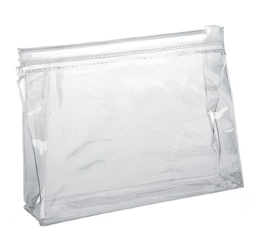 Clear Makeup Bag For Air Travel With Zipper  160 X 120 X 40mm