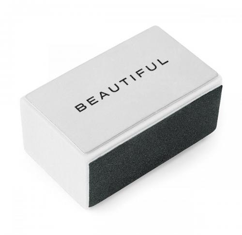 White 4 Sided Rectangle Shaped Nail Buffer Block