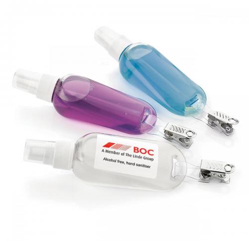 Alcohol Free Antibacterial Hand Sanitiser with Clip, 50ml