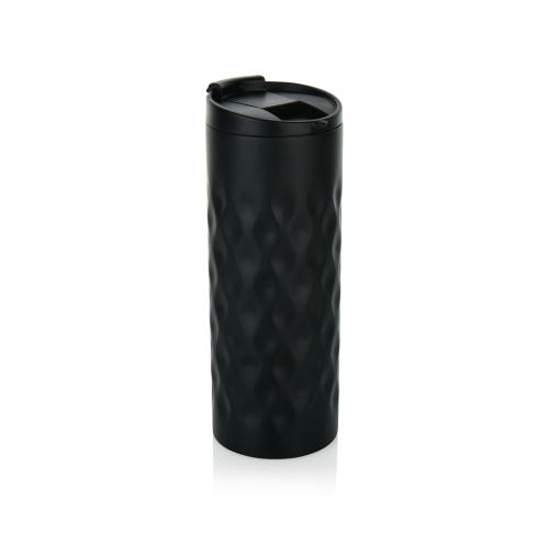 Promotional Insulated Stainless Steel Geometric Tumbler 250ml Black