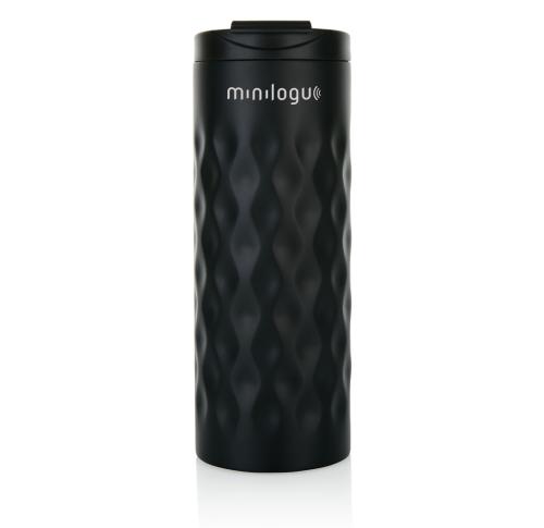 Promotional Insulated Stainless Steel Geometric Tumbler 250ml Black