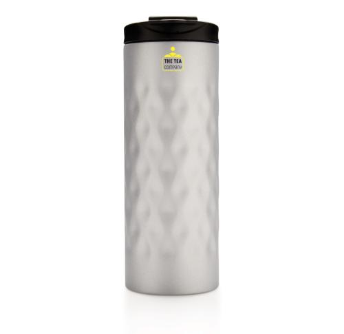 Customised Insulated Stainless Steel Geometric Tumbler Silver 250ml