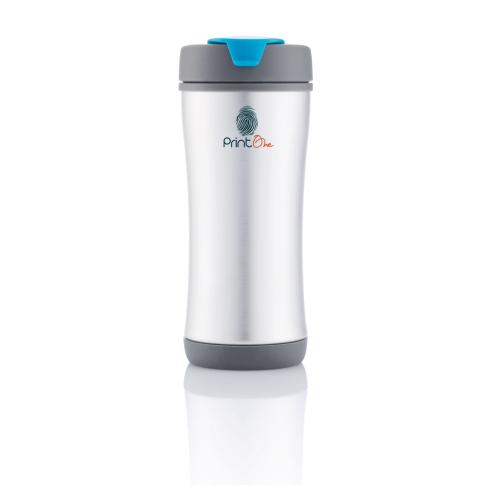 Printed Leakproof Insulated Eco Mug 225ml - Blue Boom