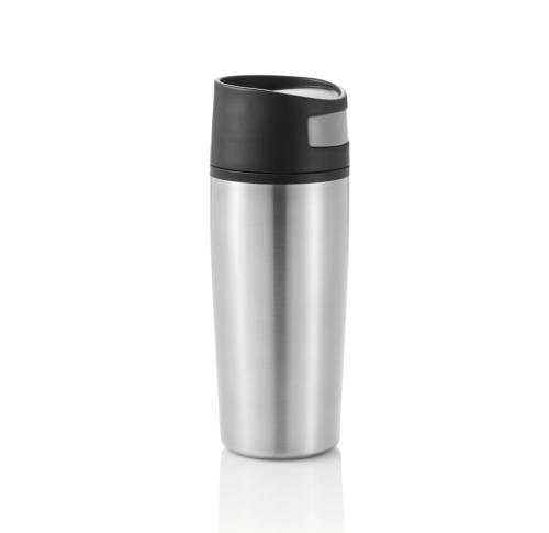 Branded Leak Proof Travel Mug Tumbler - Silver