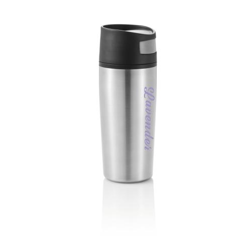 Branded Leak Proof Travel Mug Tumbler - Silver