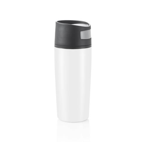 Branded Leak Proof Travel Mug Tumbler - White
