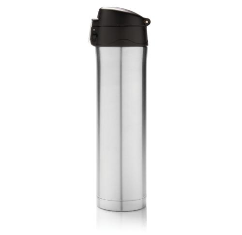 Promotional Easy Lock Vacuum Flask - Silver