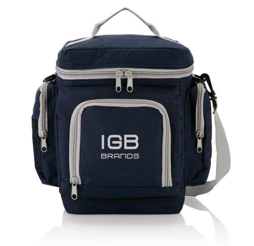 Branded Deluxe Travel Cooler Bags Multiple Compartments Blue