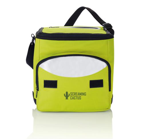 Printed Promotional Foldable Cooler Bags Lime Green