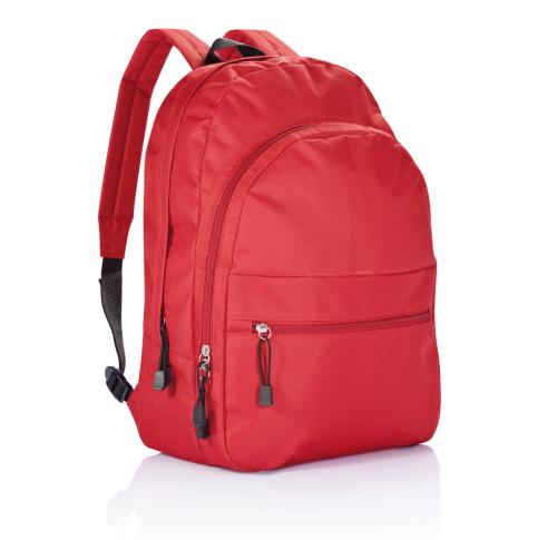 Custom Logo Printed Red Polyester Backpacks