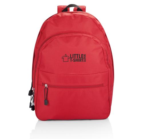 Custom Logo Printed Red Polyester Backpacks