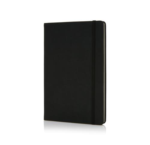 Deluxe Hardcover PU A5 Notebook Custom Logo Black
