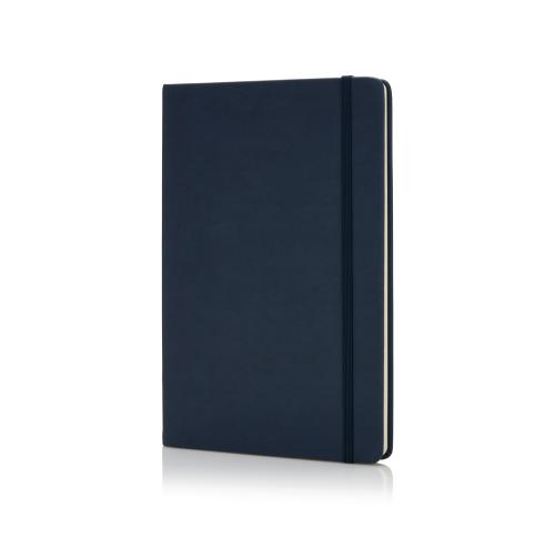 Deluxe Hardcover PU A5 Notebook Custom Logo Blue