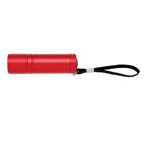 Promotional Printed Red Aluminium COB Torches 