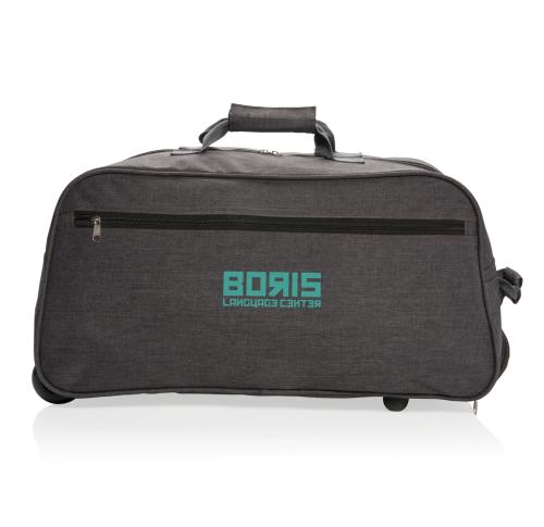 Custom Basic Weekend Overnight Holdall Trolley Bags - Anthracite
