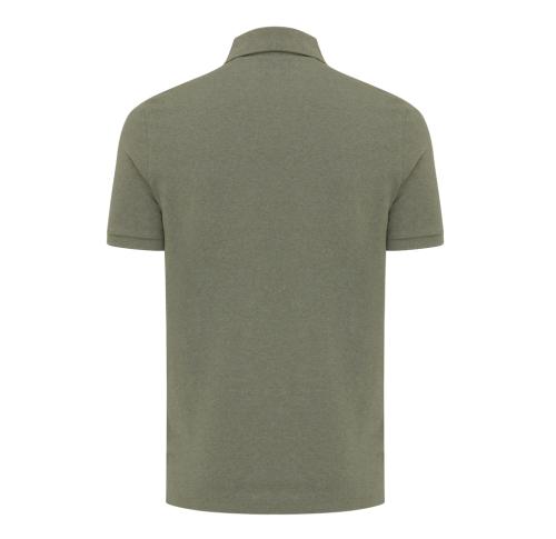 Iqoniq Yosemite recycled cotton pique polo - Heather Green heather green