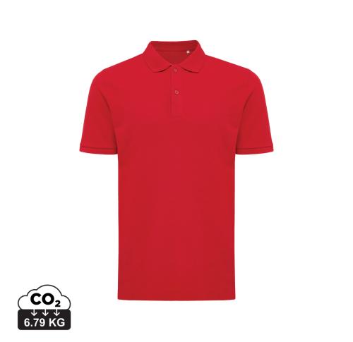 Iqoniq Yosemite recycled cotton pique polo - Red red