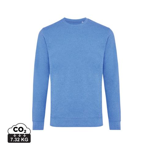Iqoniq Denali recycled cotton crew neck undyed - Heather Blue heather blue
