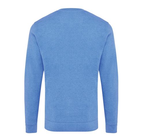 Iqoniq Denali recycled cotton crew neck undyed - Heather Blue heather blue