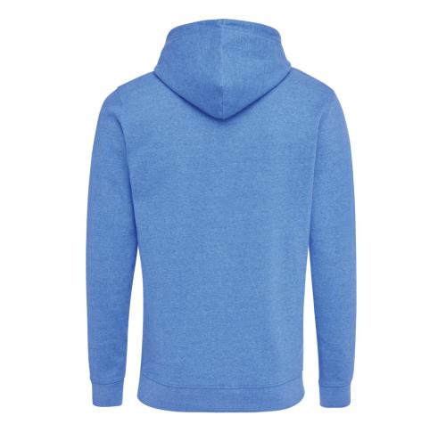 Branded Iqoniq Torres recycled cotton hoodie undyed - Heather Blue heather blue