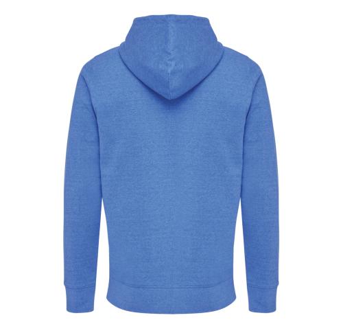 Promotional Iqoniq Abisko recycled cotton zip through hoodie - Heather Blue heather blue