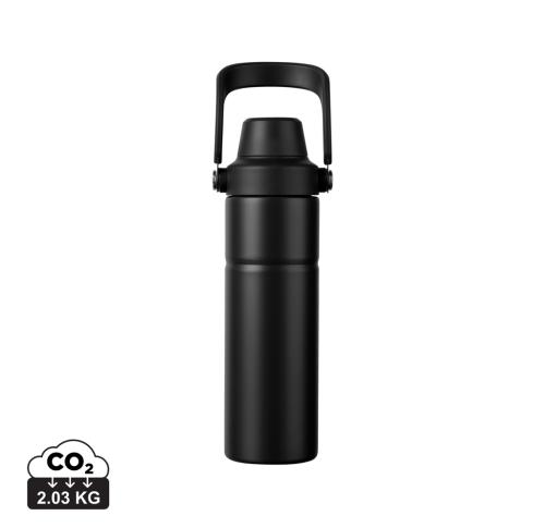 VINGA Baltimore trek RCS recycled SS bottle 600 ML - Black black