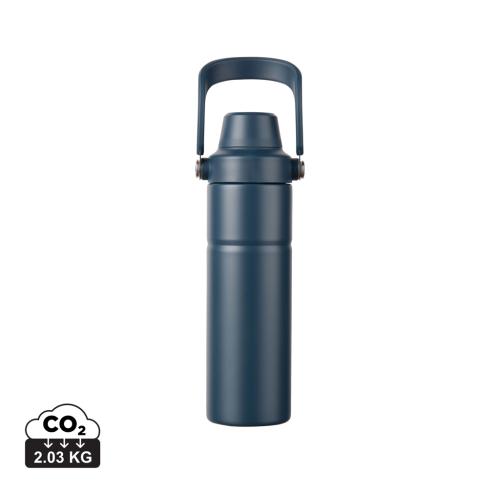 VINGA Baltimore trek RCS recycled SS bottle 600 ML - Navy navy