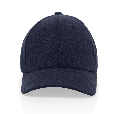 Milo AWARE™ recycled heather 6 panel cap 200gr - navy navy