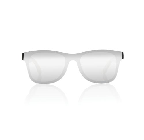 Prism RCS recycled plastic sunglasses with bamboo frame brown