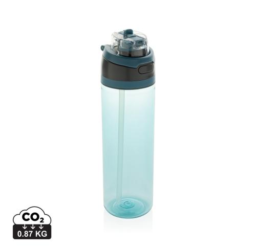 Custom Omni sip RCS RPET water bottle 800ML blue