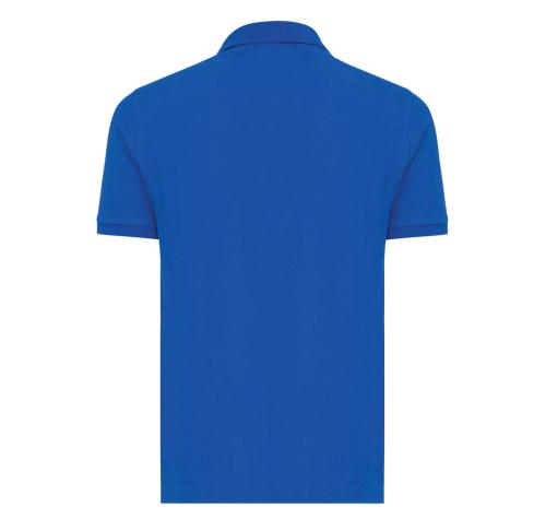 Iqoniq Yosemite recycled cotton pique polo royal blue