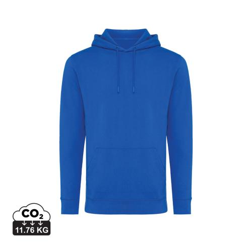 Iqoniq Jasper recycled cotton hoodie royal blue