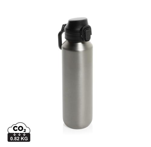 Custom Via RCS Re-steel lockable sport bottle 600ML - Silver silver